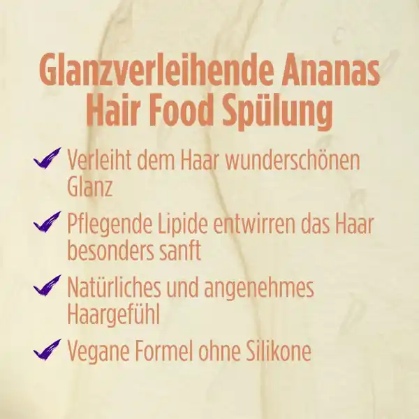 Glanzverleihendes Ananas Hair Food Spülung