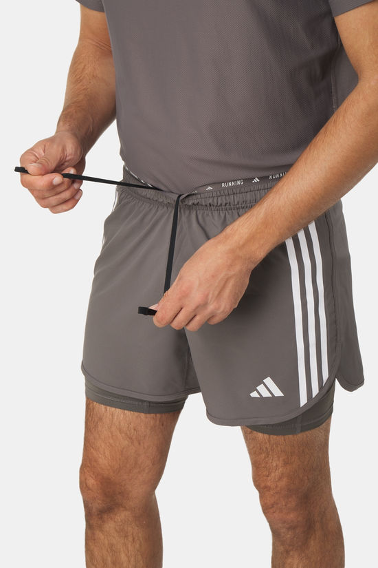 adidas adidas Own the Run 3-Stripes 2-in-1 Short