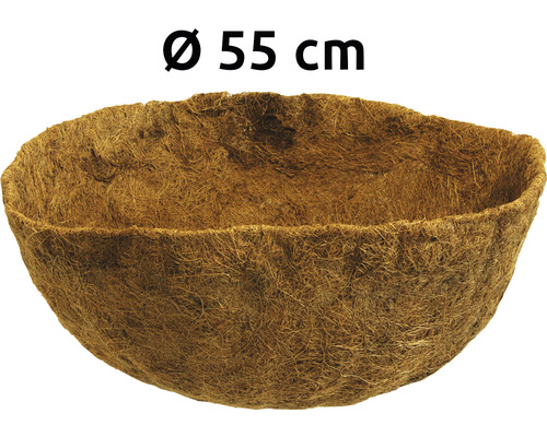 Kokosvezelinzetstuk L voor hangmand Bellissa, Haas natuurvezel, Ø 55 cm, H 19 cm, bruin