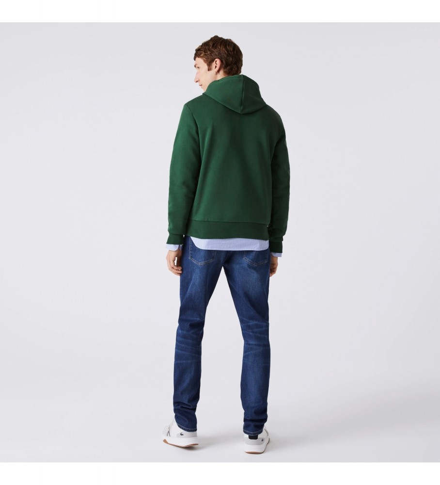 Moletom Lacoste verde em algodão orgânico