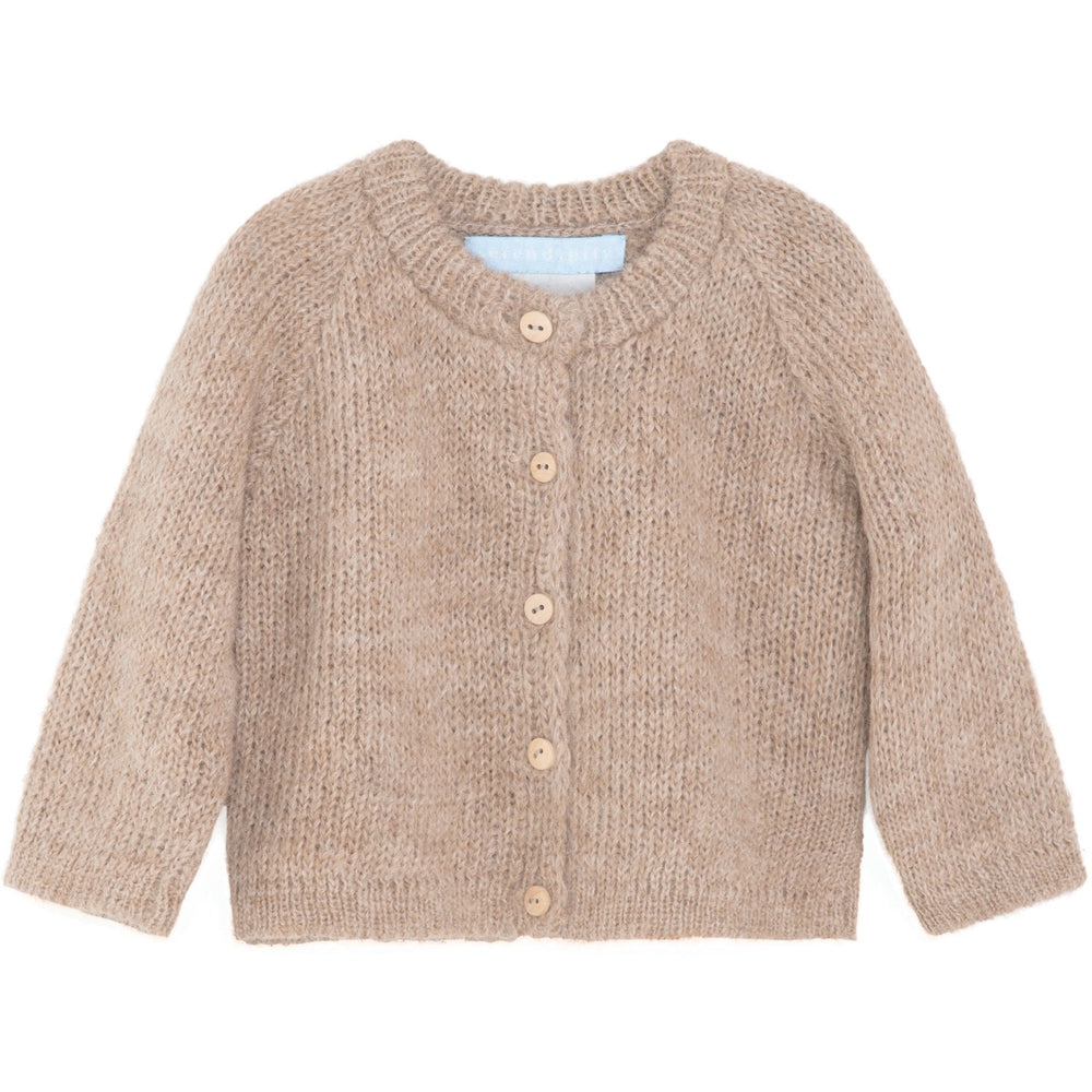 Køb Serendipity Beige Baby Alpaca Suri Cardigan