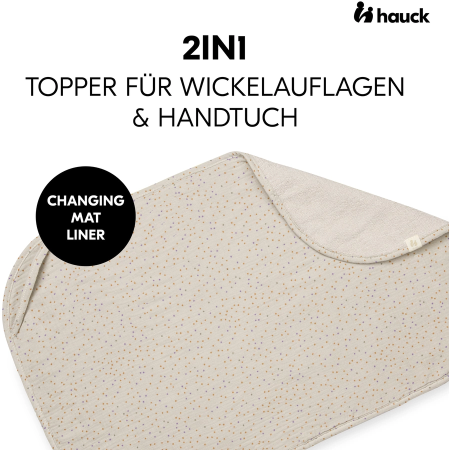 hauck Topper für Wickelauflage Beige Dots