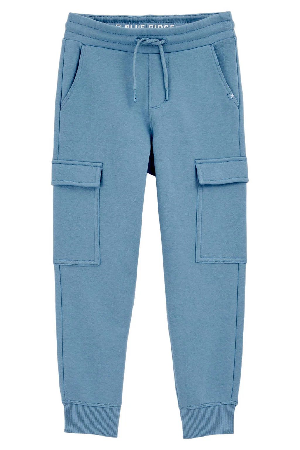 WE Fashion Blue Ridge slim cargo broek lichtblauw