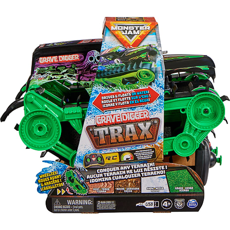 Monster Jam Grave Digger Trax fjernstyret bil