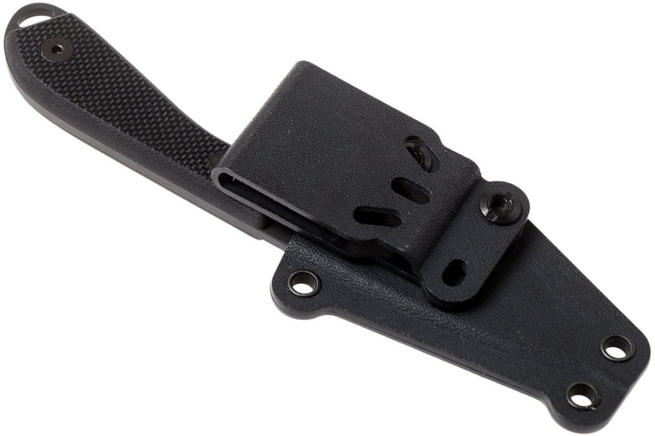White River Knives M1 Backpacker Pro Black G10, Black Ionbond vaststaand mes, Kydex schede