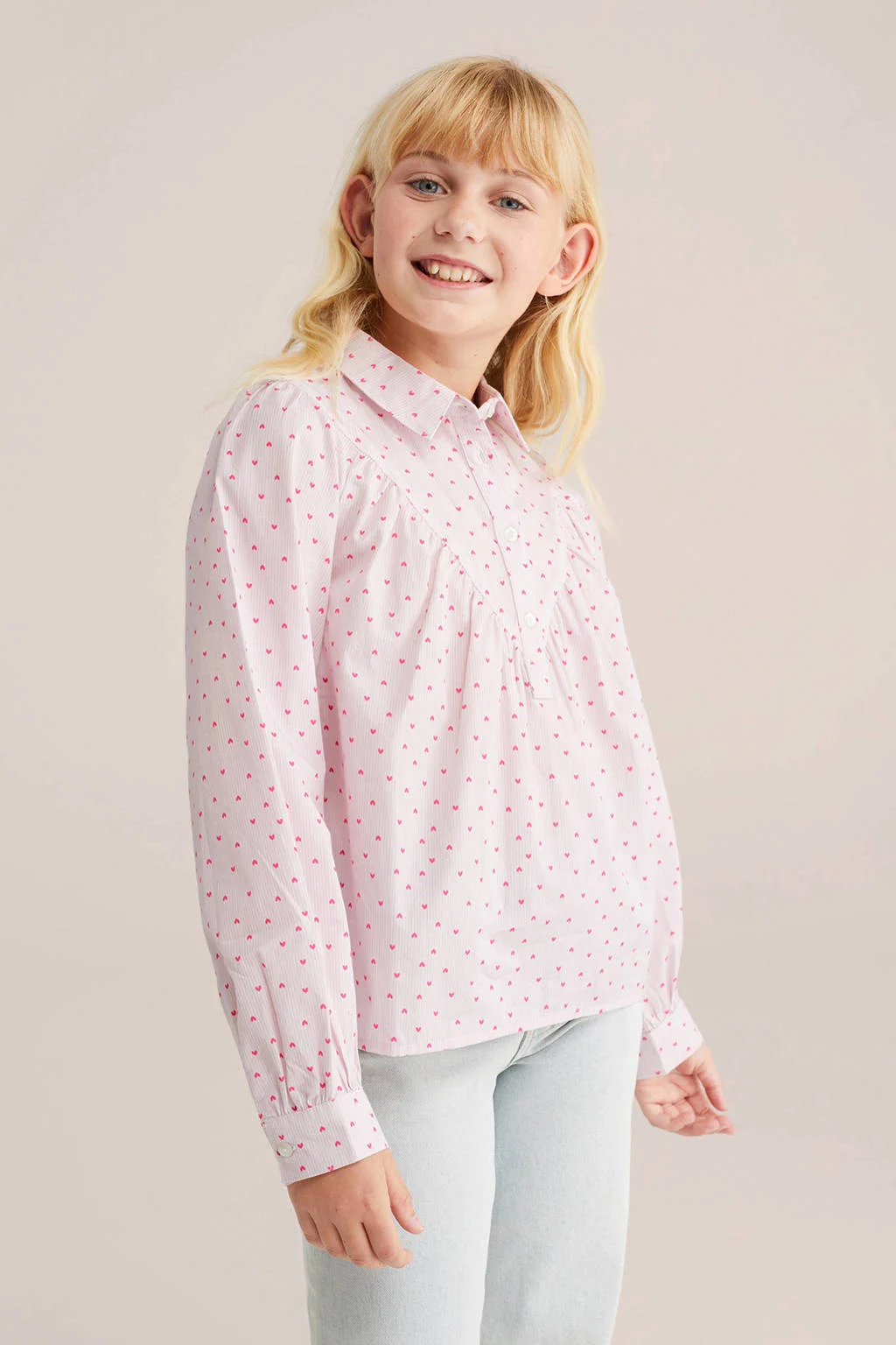 WE Fashion blousetop lichtroze