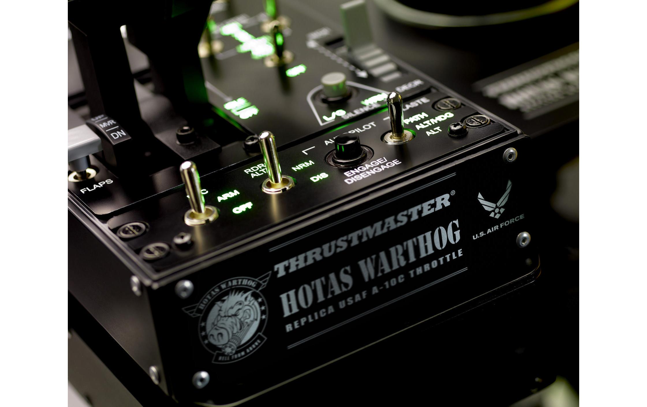 Joystick Hotas Warthog Flight Stick + Dual Throttle<br>U.S. Air Force A-10C HOTAS Replika Joystick-Pack
