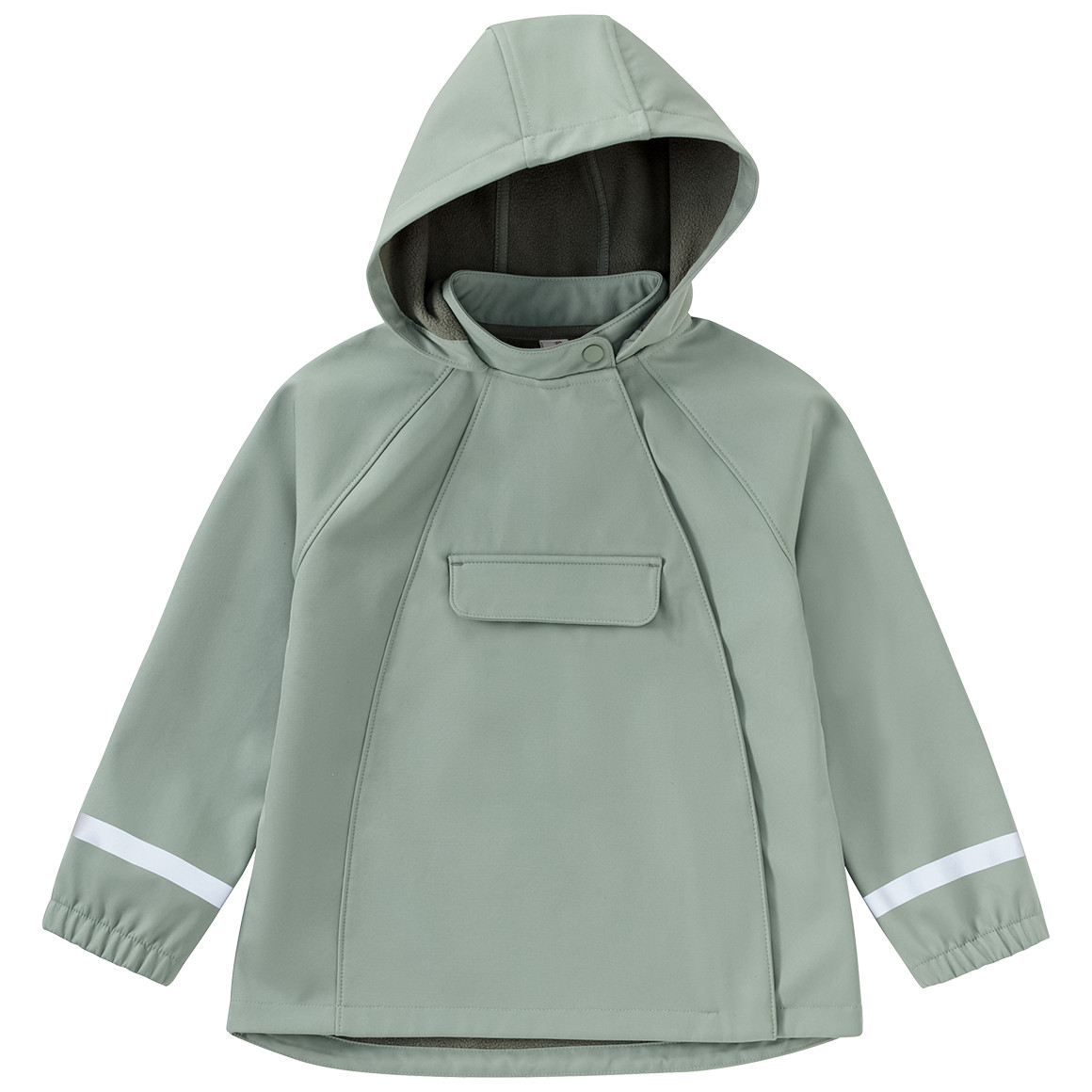Topolino Kinder Softshelljacke mit Kapuze oliv