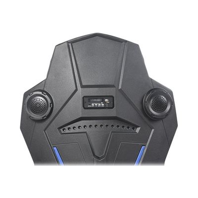 Fauteuil gamer ONLINE - accoudoirs réglables - enceintes intégrées - noir et bleu