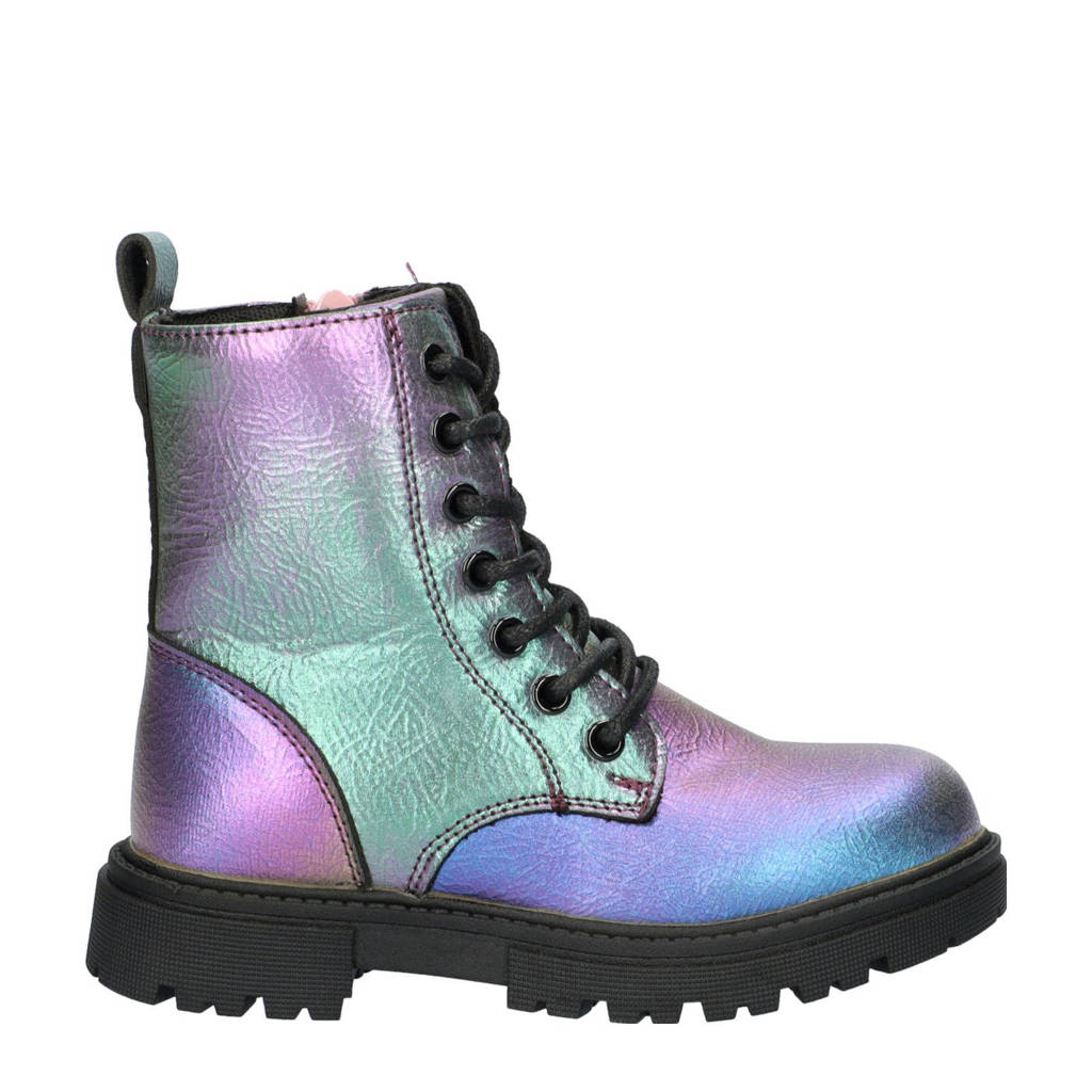 Nelson Kids veterboots paars/groen