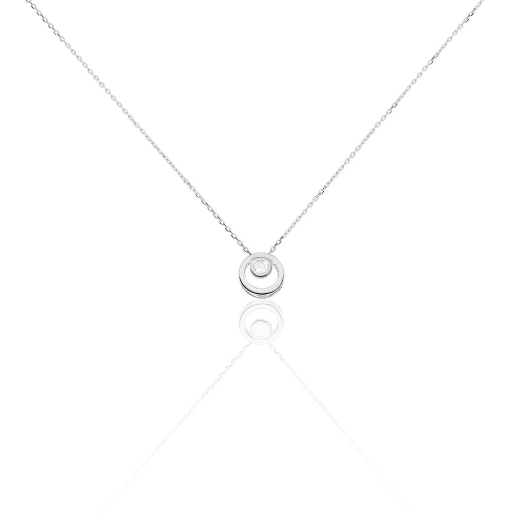 Collier Fidelia Or Blanc Diamant