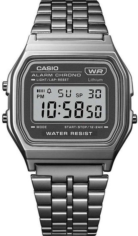 Casio - Vintage Iconic A158WETB-1AEF - Horloge - Grijs - 36,3 mm
