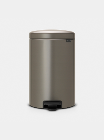 NewIcon Pedaalemmer, 20 liter, kunststof binnenemmer - Platinum