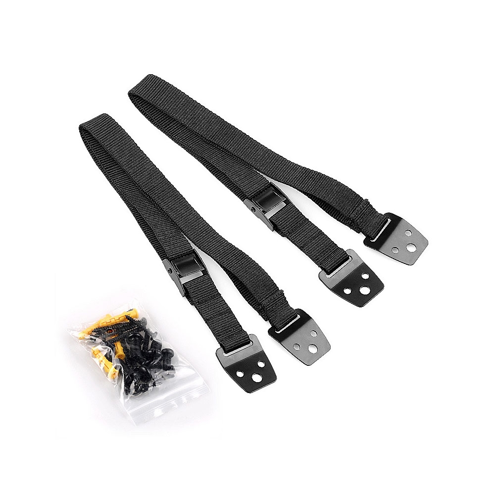 (2er Set) 22-97cm Kippsicherung Kinder Nylon Sicherheitsgurt für TV / Möbel / Schränke Verstellbar   Montagekit