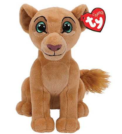 Ty Bamse m. Lyd - Beanie Babies - 15 cm - Disney Nala