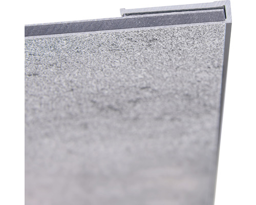 Eindprofiel Schulte Decodesign 2550 mm vlak aluminium voor 3 mm douchewand