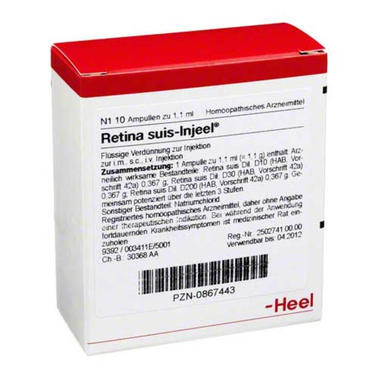 Retina Suis Injeel Ampullen, 10 St