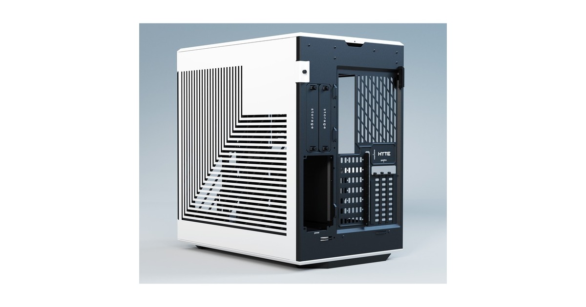 HYTEY60 midi tower behuizing  (Wit/zwart | 3x USB-A | Tempered Glass)