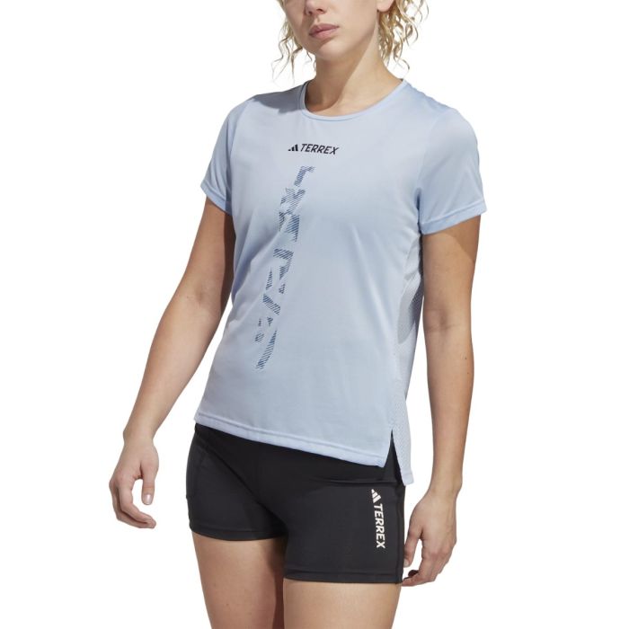 adidas Dame T-shirts AGR Shirt Blå