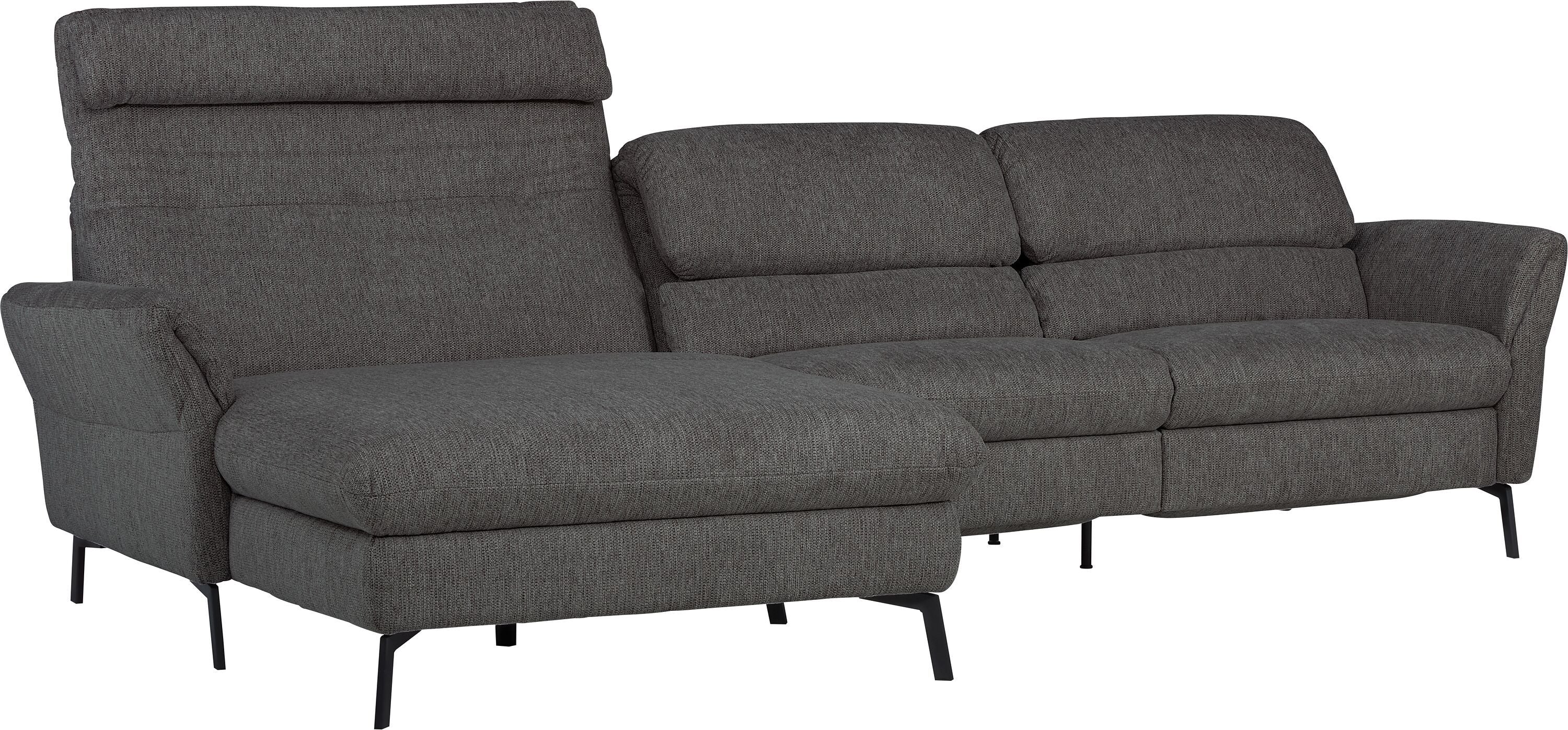 SEBO Ecksofa - Anthrazit / B: 284.0 cm x T: 161.0 cm x H: 84.0 cm