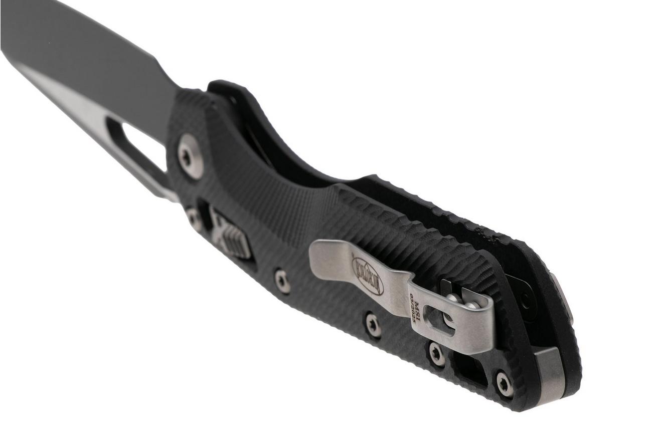 Microtech MSI Standard Issue 210-1FLGTBK, Two Tone Black M390MK, Fluted Black G10 zakmes