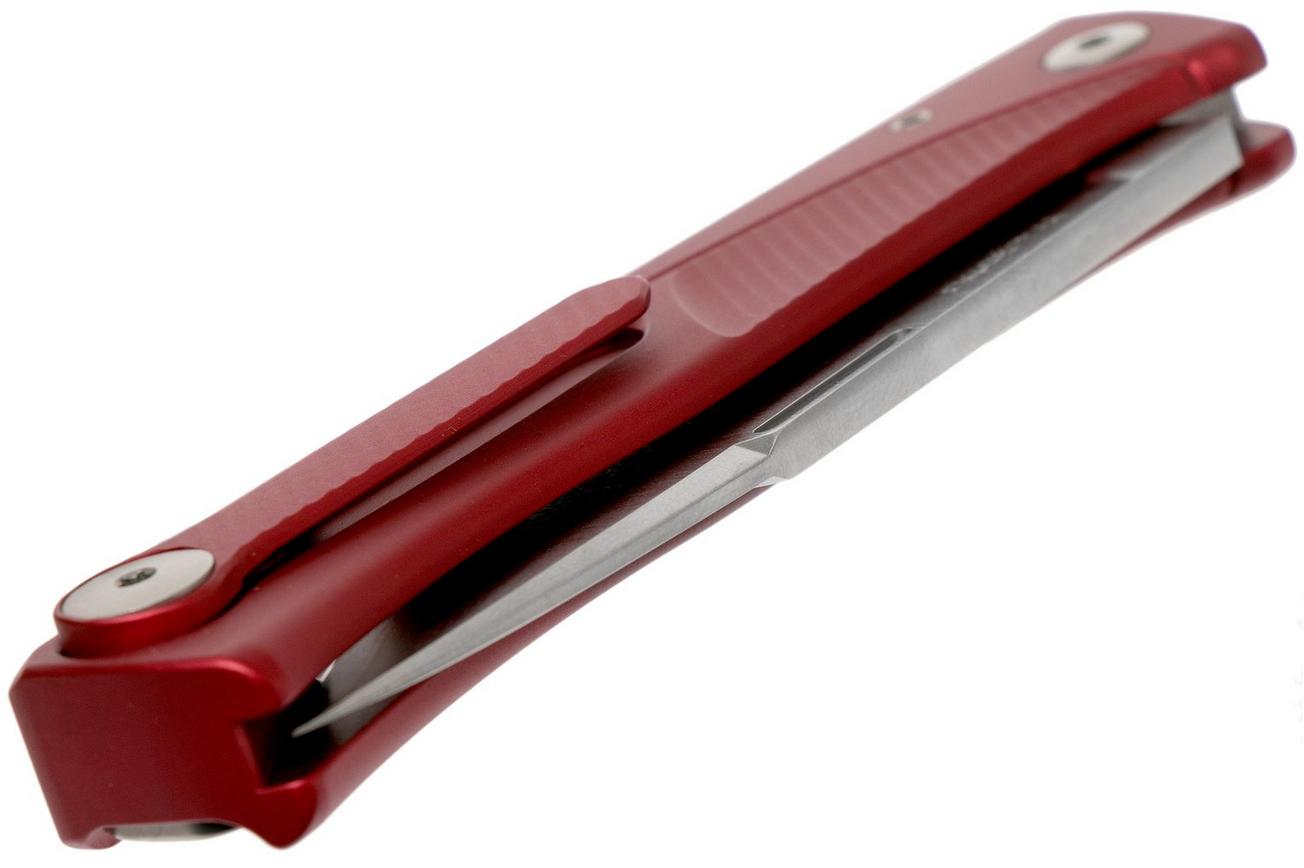 LionSteel Thrill red aluminum integral slipjoint zakmes