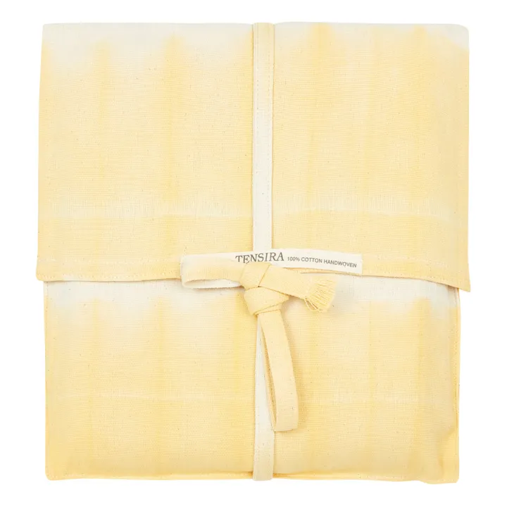Tensira Drap de plage avec franges | Rose pêche