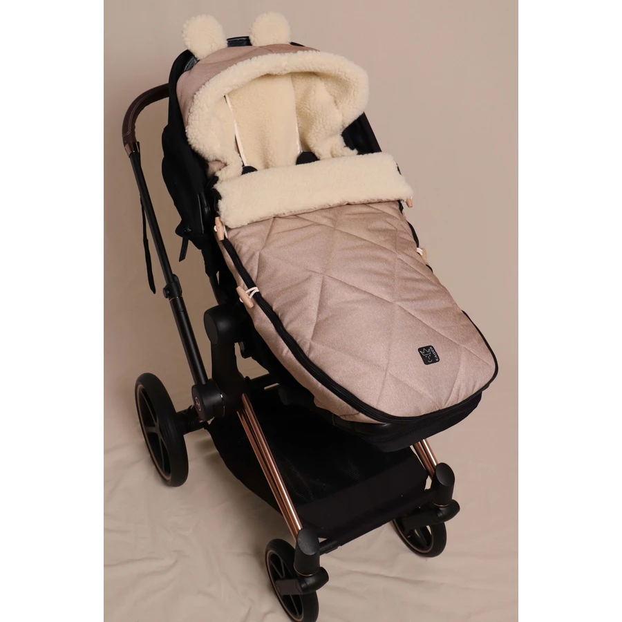 Kaiser Winterfußsack XL EARS WOOL sand melange