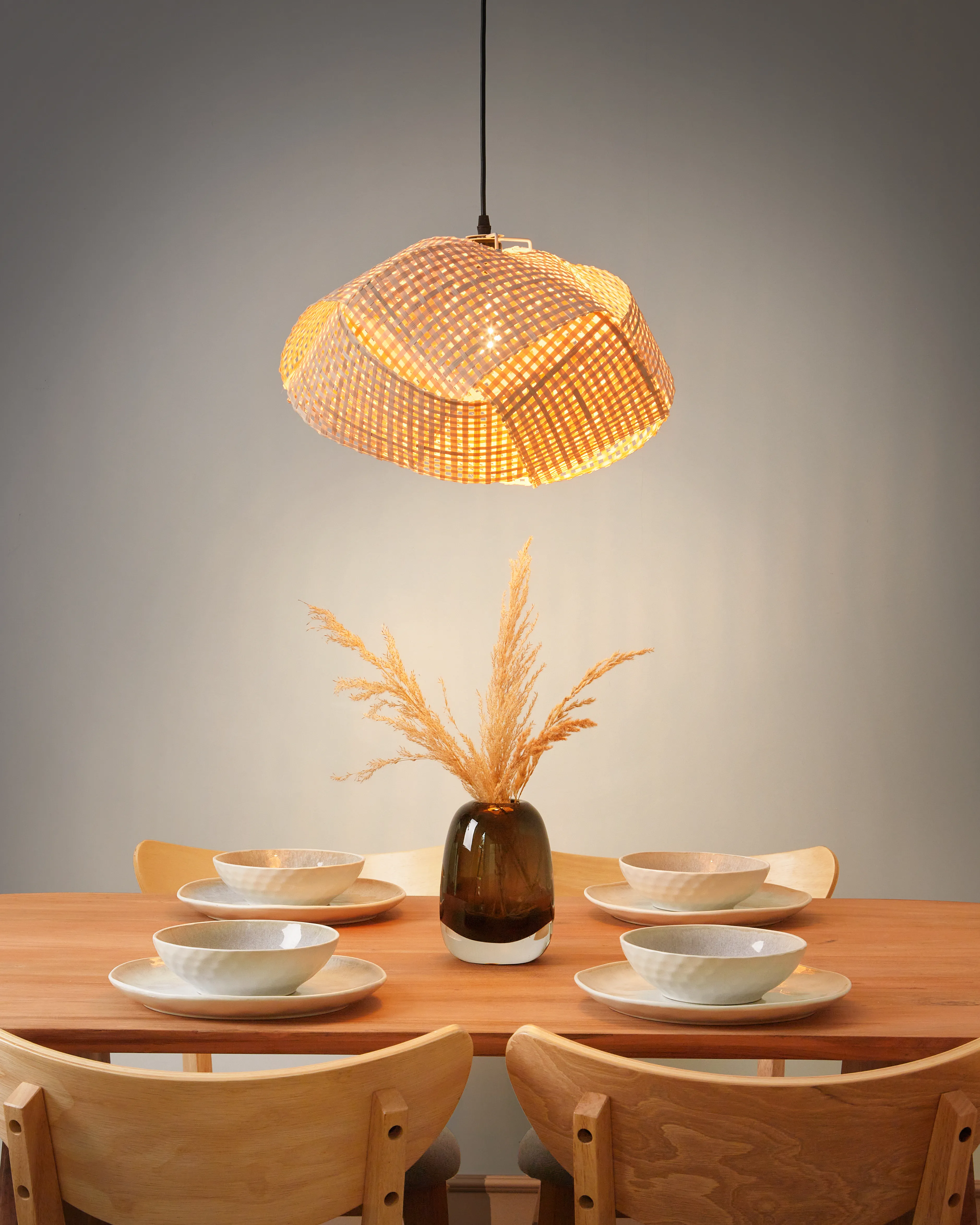 Hanglamp HALIL Bamboehout Beige