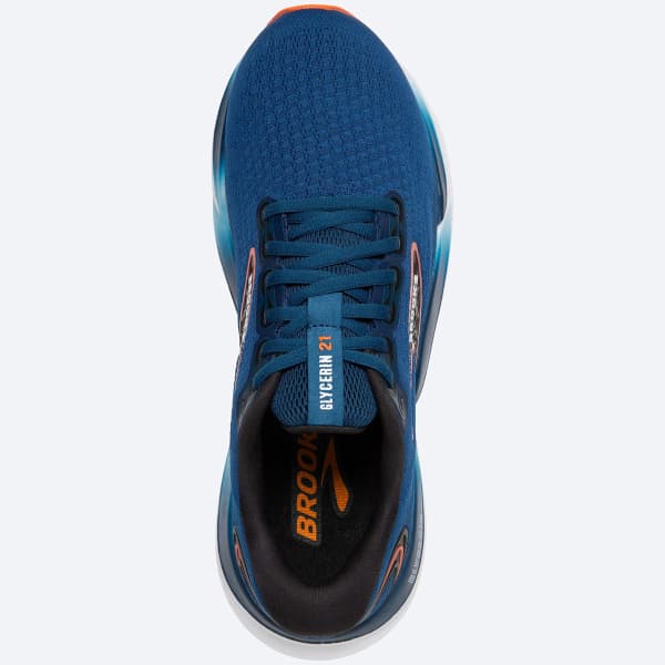 Chaussure running BROOKS GLYCERIN 21 BLUE OPAL/BLACK/NASTURTIUM
