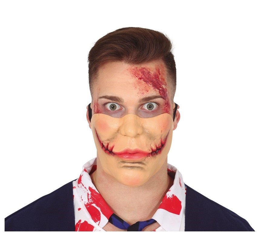 Halloween Half Masker Horror Mond