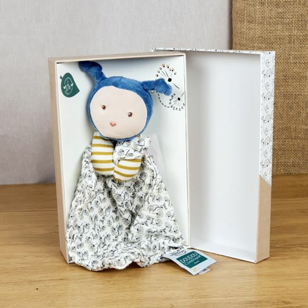 Coffret arbre de naissance, le pin et son doudou abeille bio
