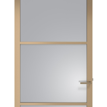 Arne & Bodil binnendeur ABE101 rook glas - metallic brons staallook afwerking