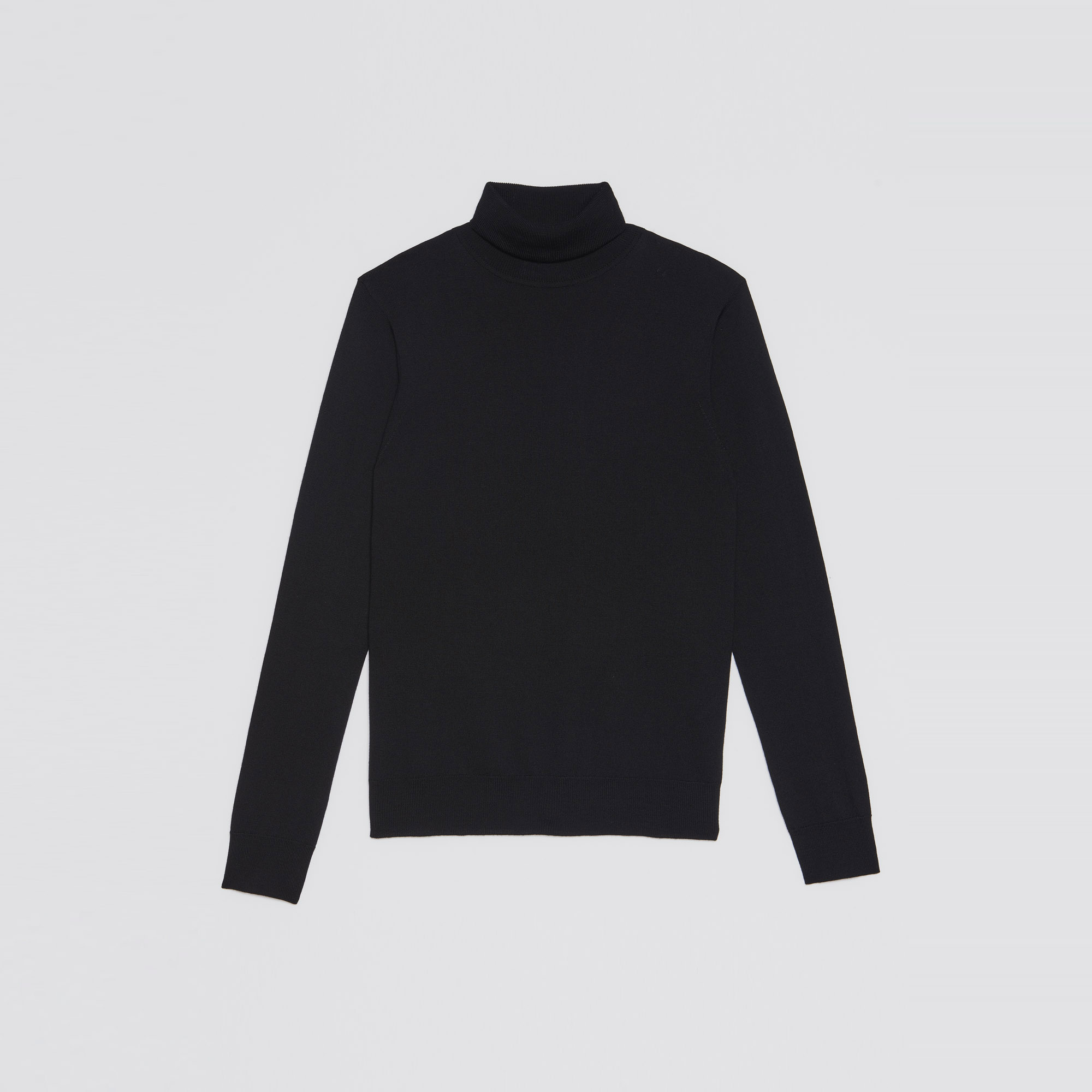 Pull á col roule en laine Homme