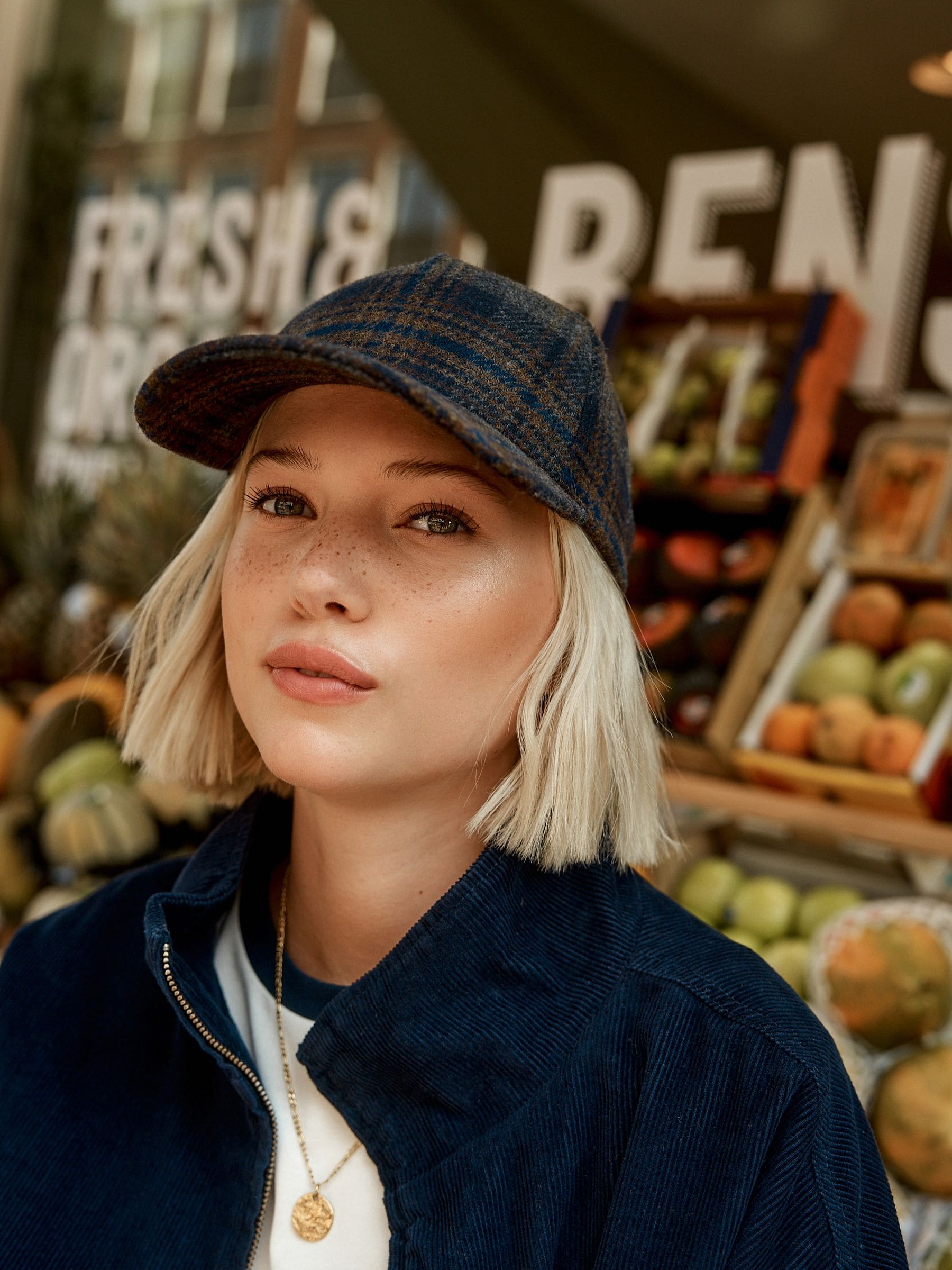 Geruit - Cap