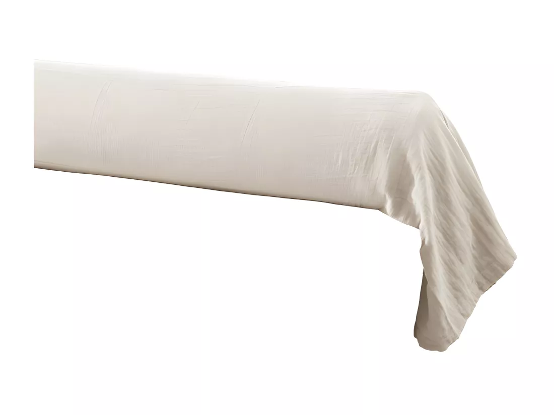 Housse de traversin L. 185 cm double gaze de coton écru - PEPA 3