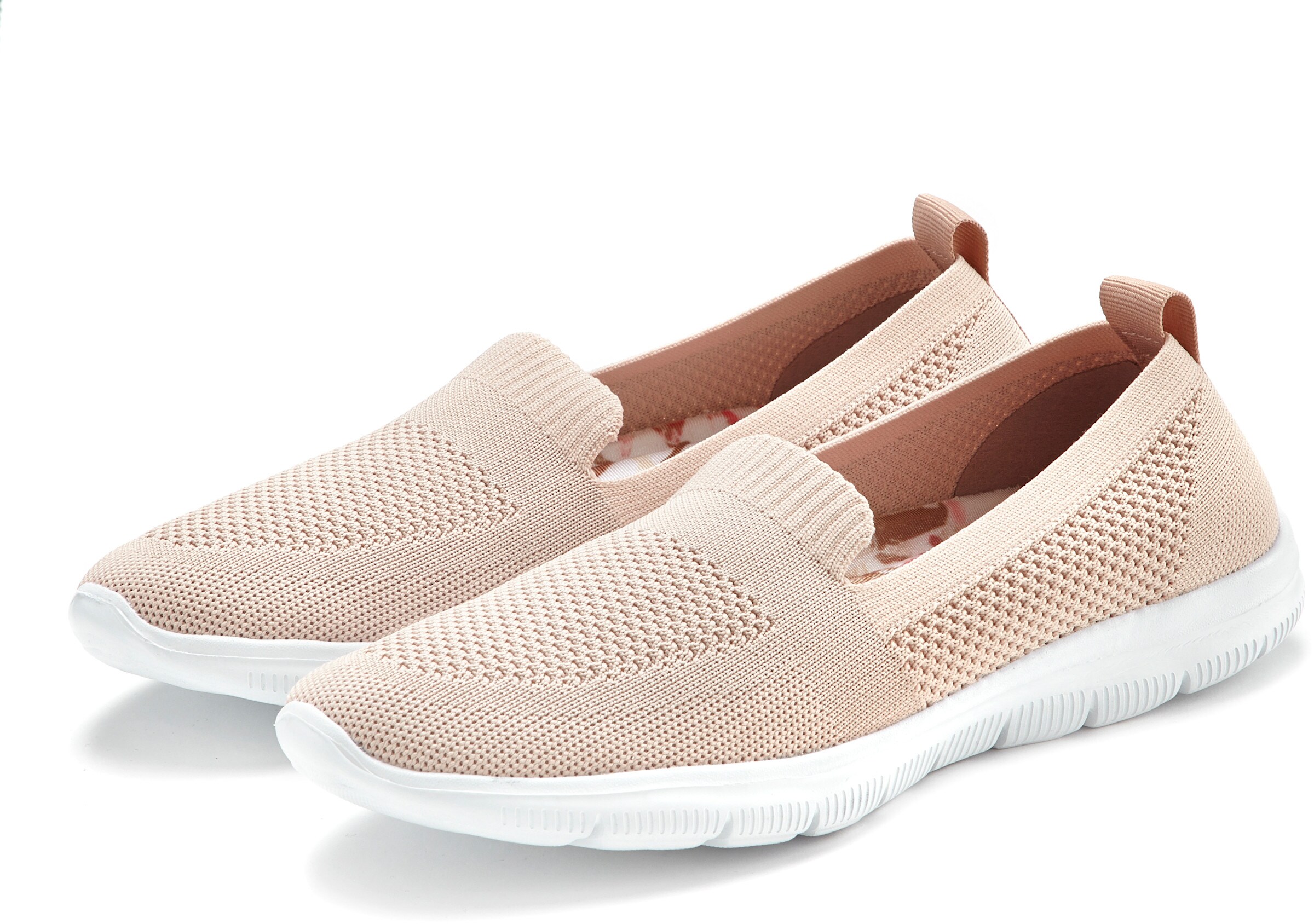 LASCANA Slipper in beige-rosé-apricot
