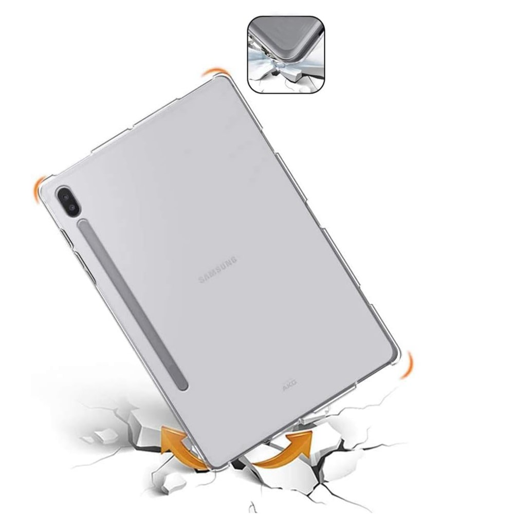 Samsung Galaxy Tab S9 Gummi Case Hülle   S-Pen Aussparung - Transparent (Matt)