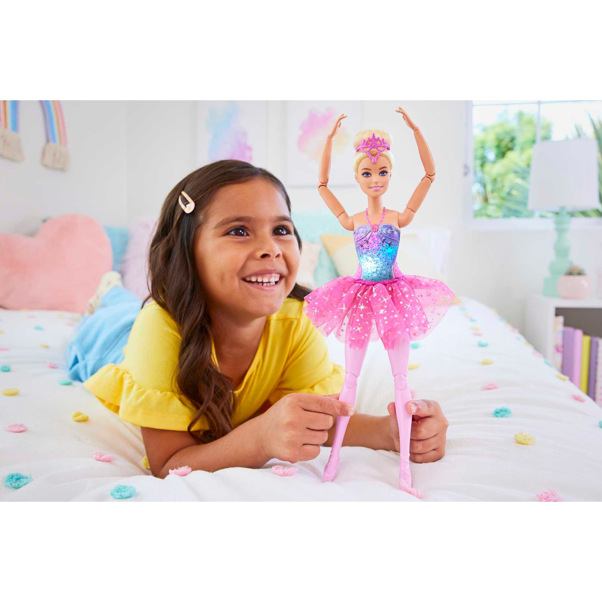 Mattel Puppe Barbie Dreamtopia Zauberlicht-Ballerina