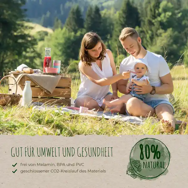 Growing Teller 2er Set rosa