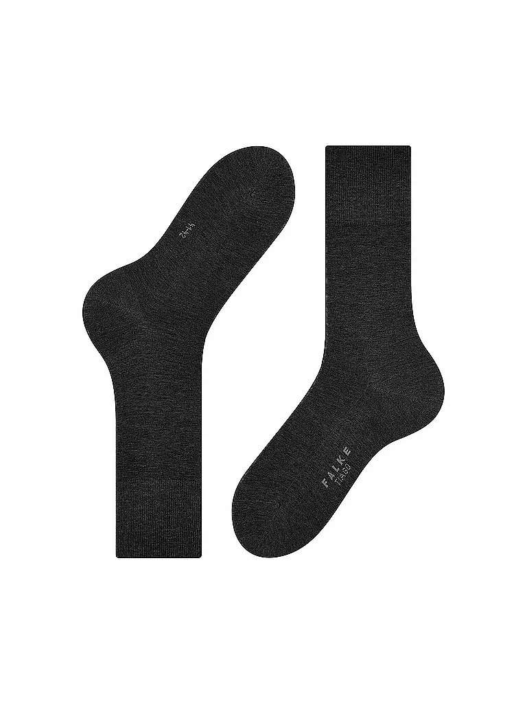 FALKE Socken TIAGO anthracite melange grau