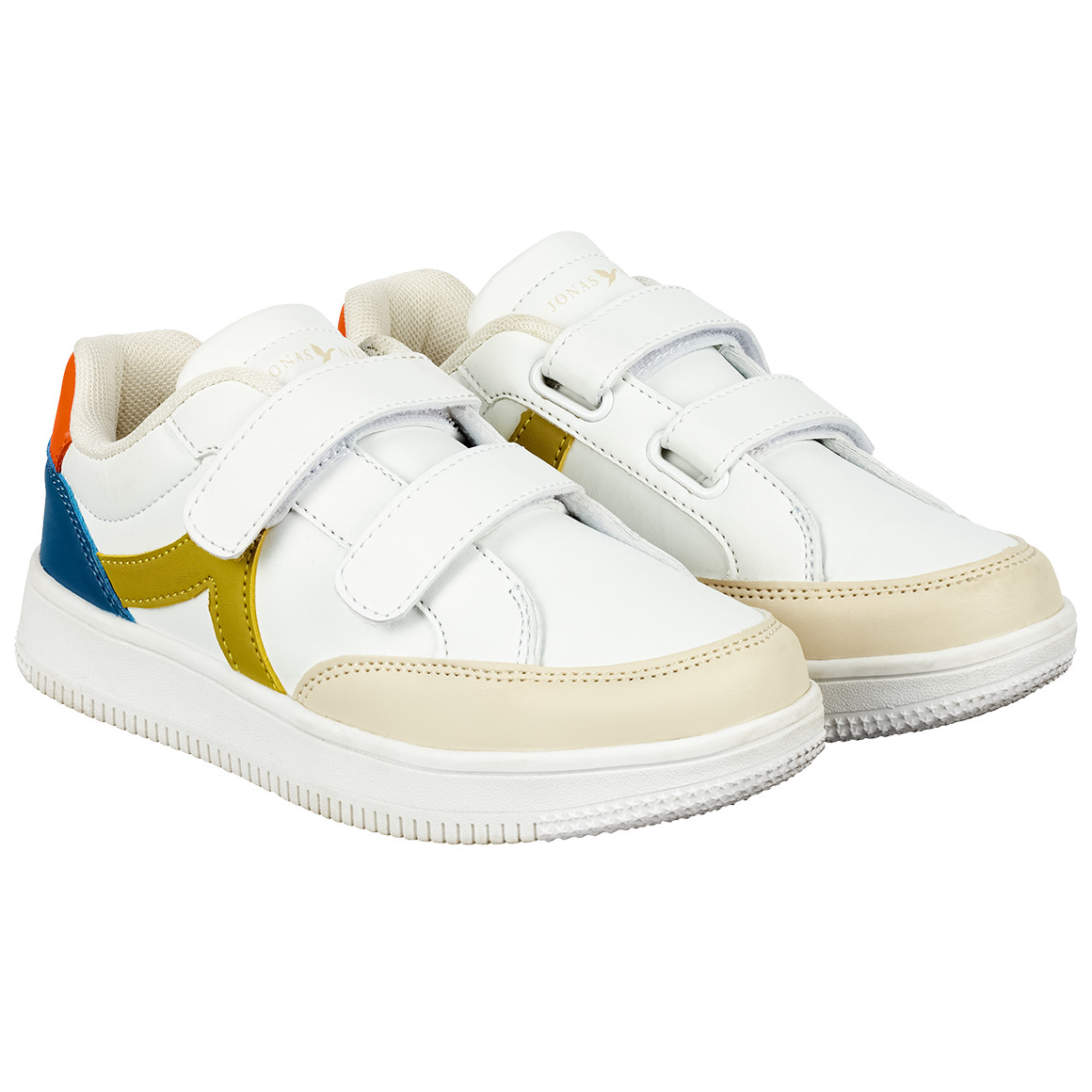 Jonas Nielsen Kinder Sneaker mit Klettverschluss blau / hellgrün / weiss