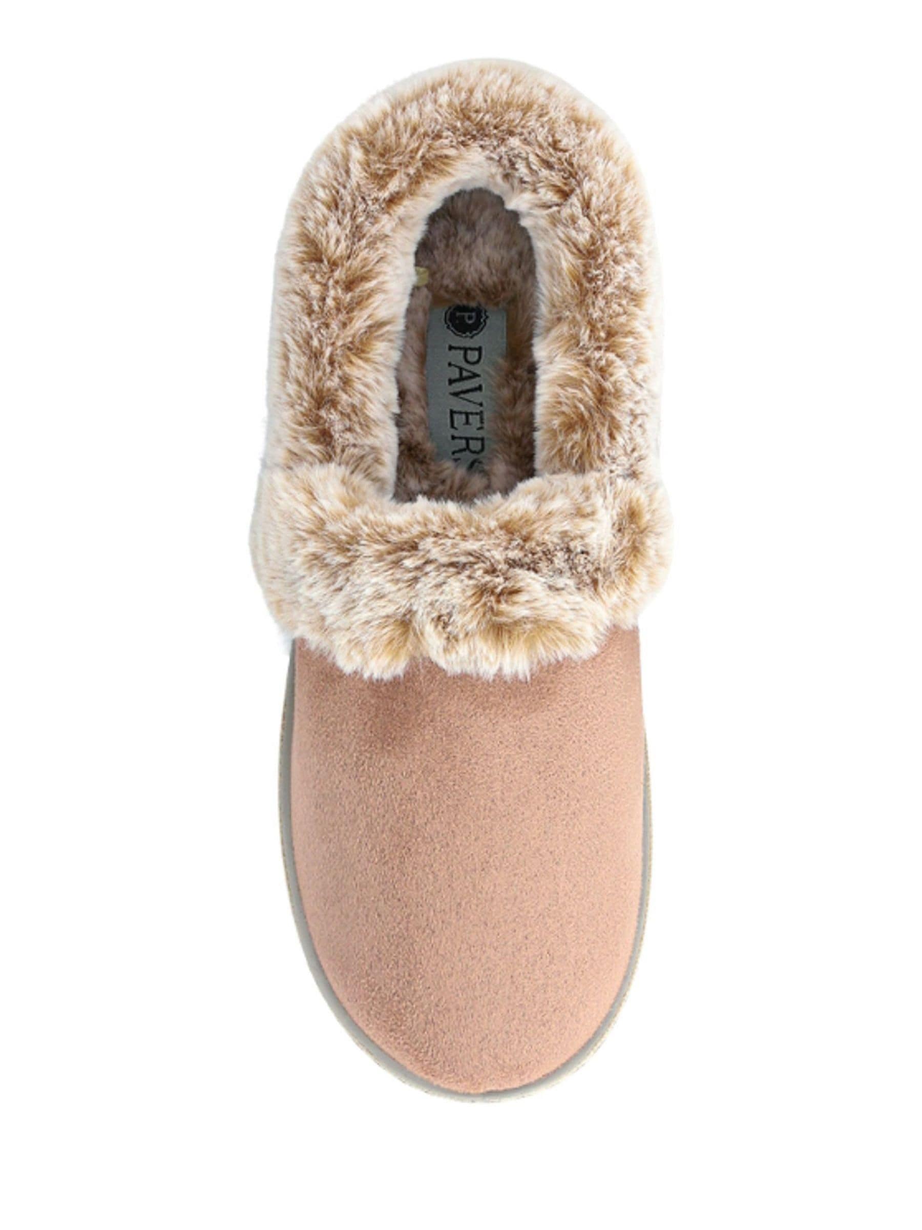Crème - Pavers Warm Lined Memory Foam Slippers