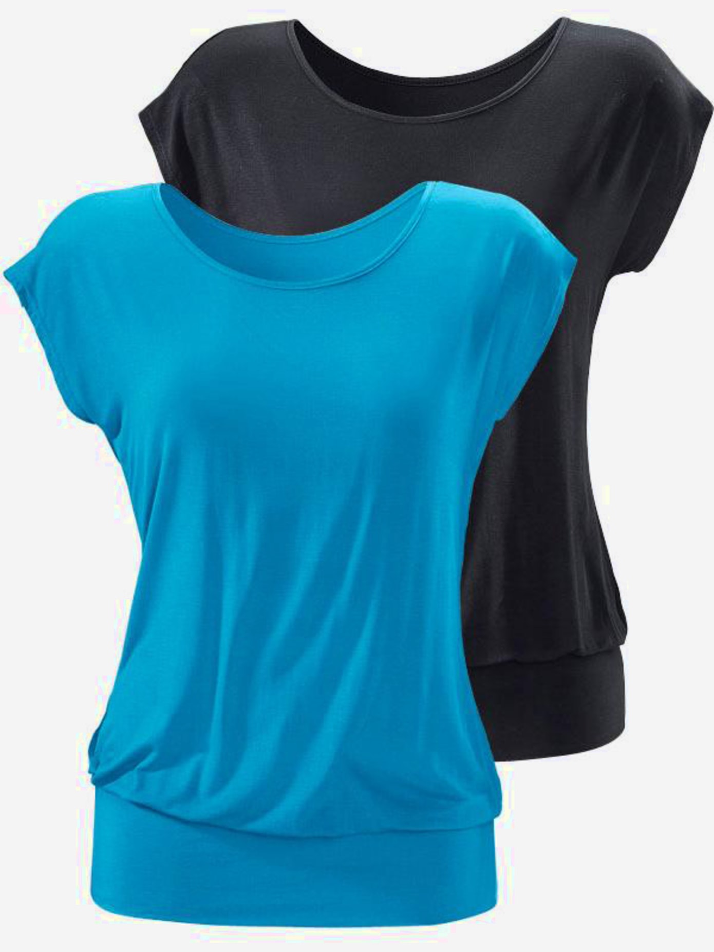 T-shirt long lascana : lot de 2 t-shirts économique