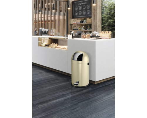 EKO pedaalemmer Kickcan 33 l crème