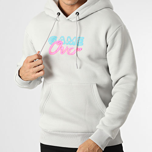 Sweat Capuche GK-1128 Gris Clair