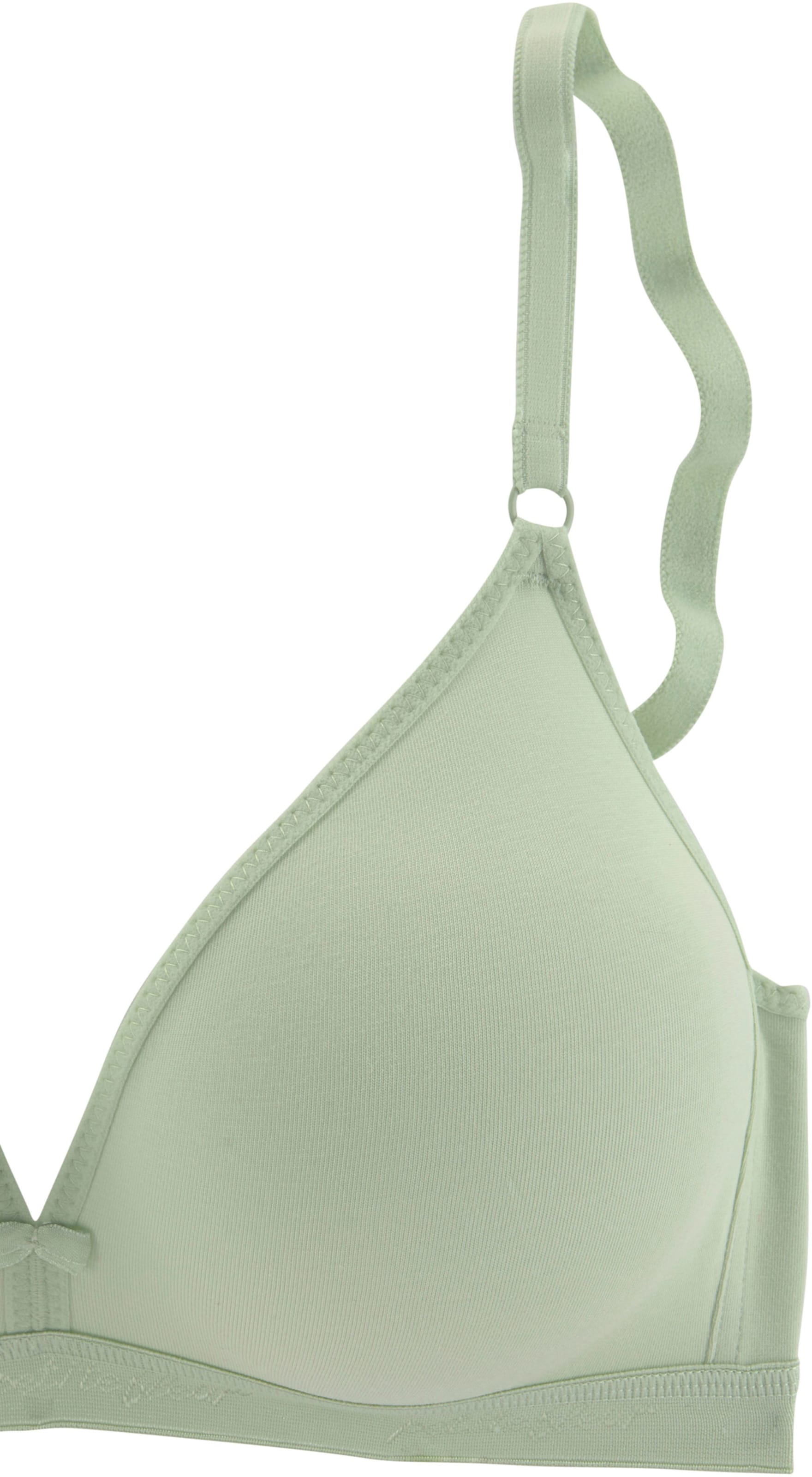 petite fleur Bralette-BH in 2xweiß+1xmint