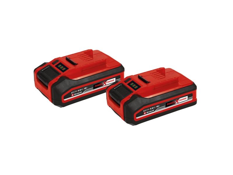 Einhell PXC Plus Twinpack, 18 V 4Ah Akku-Set für alle Arbeiten