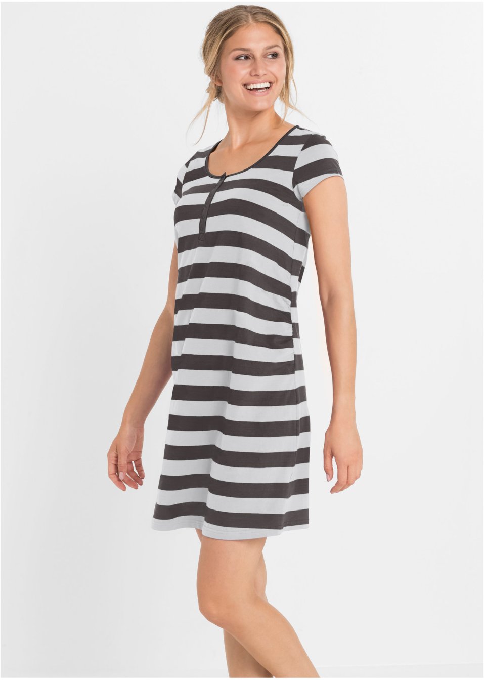 Chemise de nuit d'allaitement avec coton
