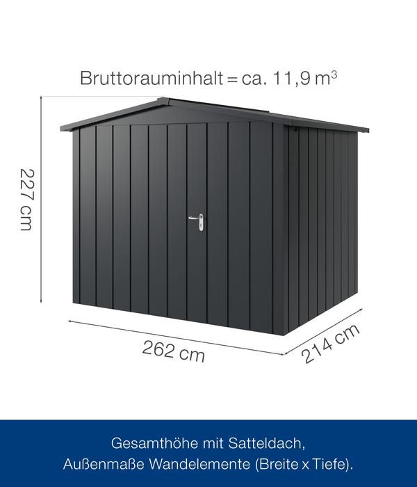 Hörmann Metallgerätehaus Juno JSD9 M-Sk